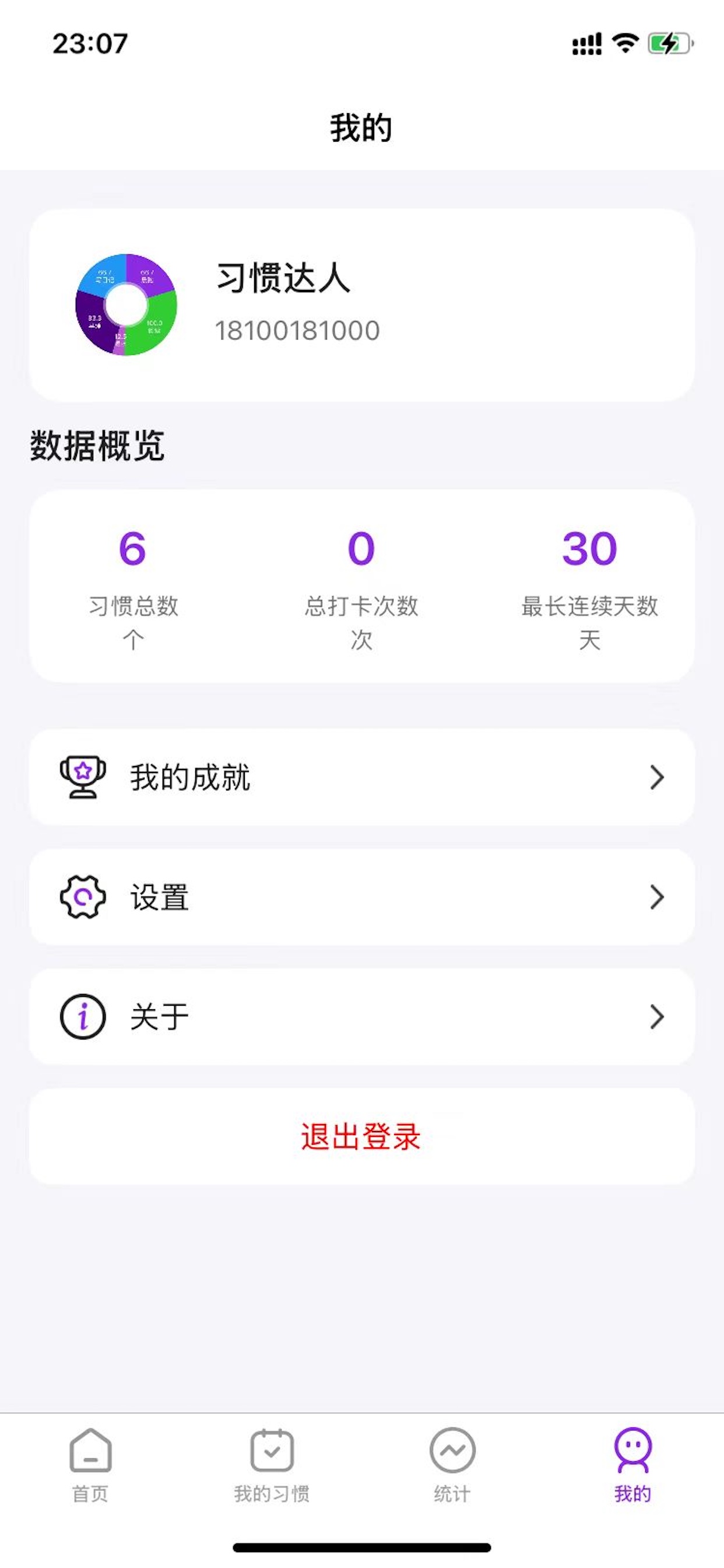 习惯记录示例